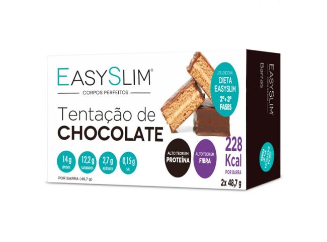 EASYSLIM TENTAÇÃO DE CHOCOLATE 42G X2