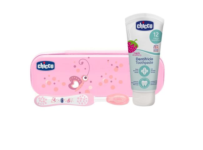 KIT SEMPRE SORRIDENTES CHICCO ROSA 12M+