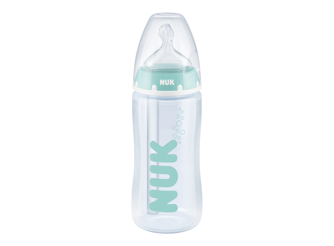 NUK FIRST CHOICE BIBERÃO PP 300 ML SI 1M-AC-I.TEMP (Anti cólica)