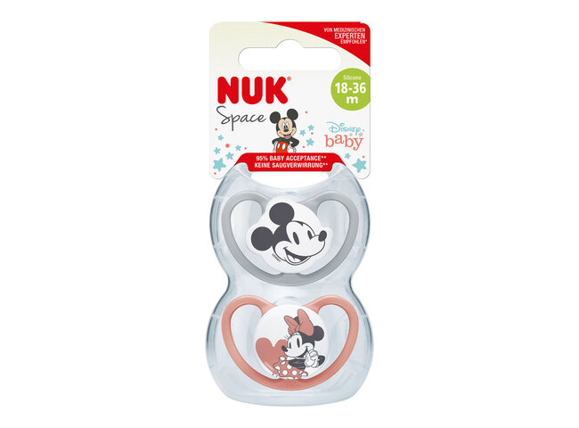 NUK SPACE MICKEY GIRL CHUPETA SI3 - 2 UN