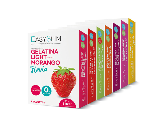 EASYSLIM GELATINA LIGHT MELÃO/MELANCIA STEV SAQUETAS X2