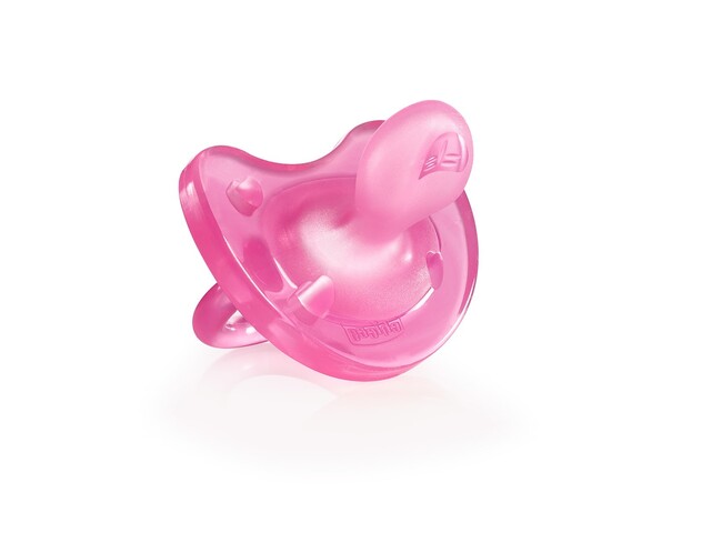 CHUPETA CHICCO PHYSIO SOFT SILICONE ROSA 16-36M - 1PÇ