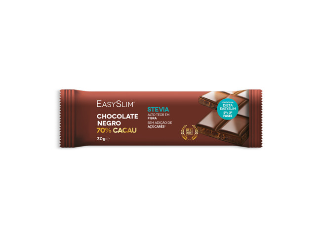 EASYSLIM CHOCOLAT NEGRO 70% CACAU 30G