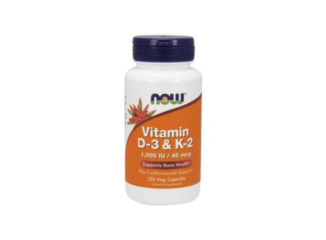 VITAMINA D3 1000IU + K2 45MCG + C 120CAPS  NOW