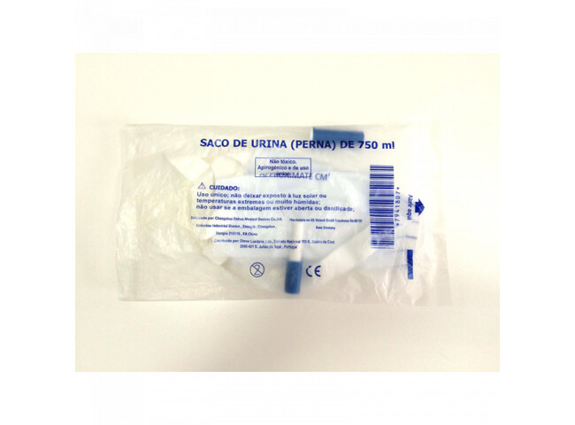 SACO URINA PERNA C/FITA ESTER 750ML