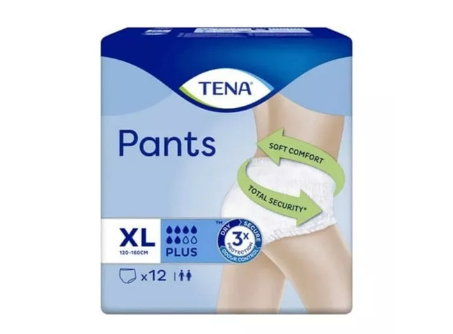 TENA PANTS CUECAS PLUS XL X 12