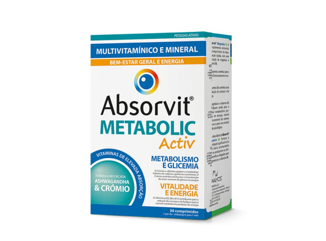 ABSORVIT METABOLIC ACTIV COMPRIMIDOS X30