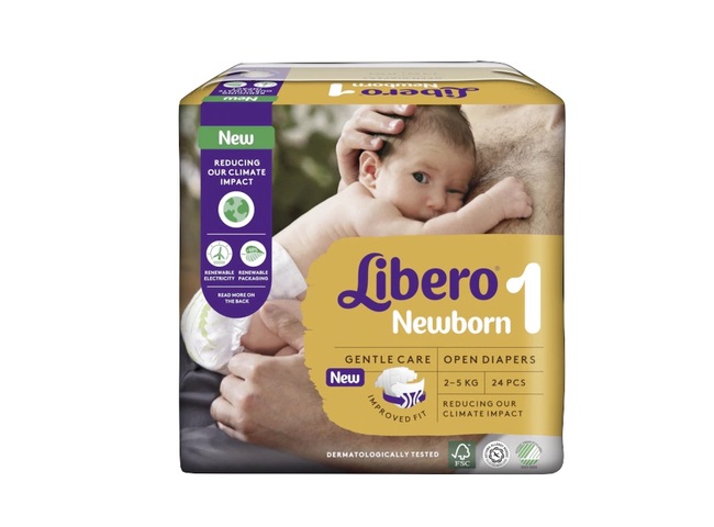 LIBERO NEWBORN 1 FRALDA 2-5KG X24