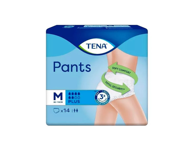 TENA PANTS CUECAS PLUS M X 14