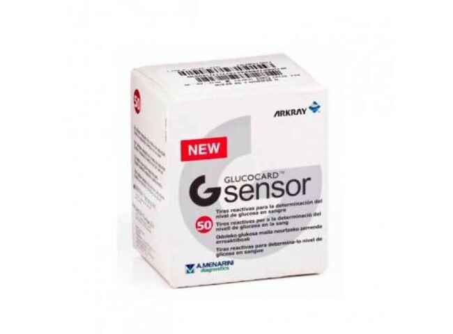 GLUCOCARD G SENSOR 50 TIRAS