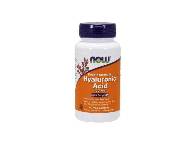 HIALURONIC ACID 100 MG 60 CAPS   NOW