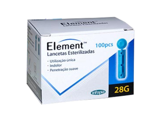 LANCETAS ELEMENT 28G 200 N.D.