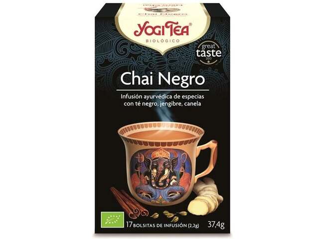 YOGI TEA BIO CHAI PRETO 17 SAQ