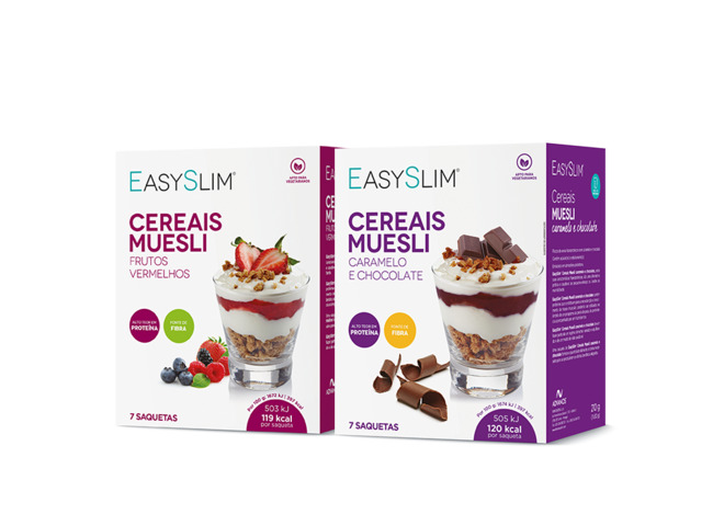 EASYSLIM MUESLI CEREAIS CARAMELO /CHOCOLATE 30G X7