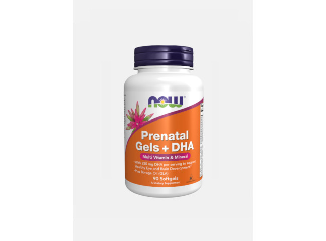 PRENATAL GELS + DHA 90 CAPS NOW