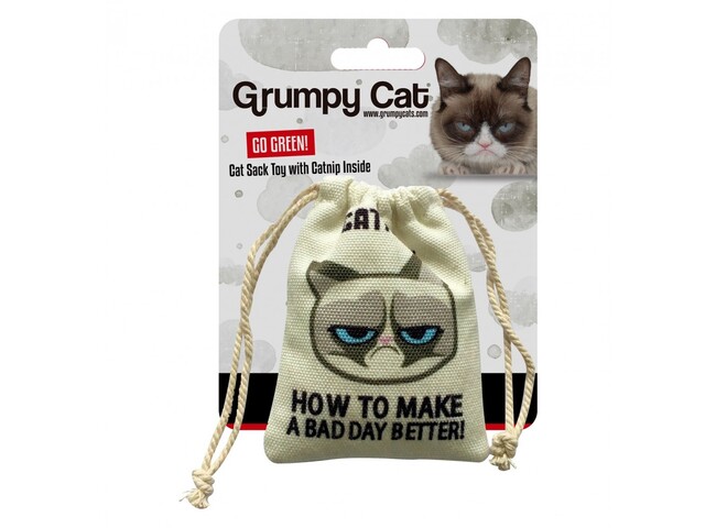 GRUMPY CATNIP CAT SACK