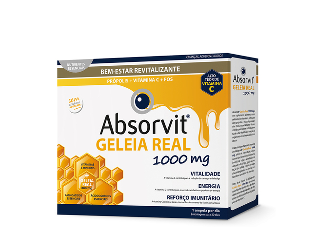 ABSORVIT GELEIA REAL AMPOLAS 10ML X20