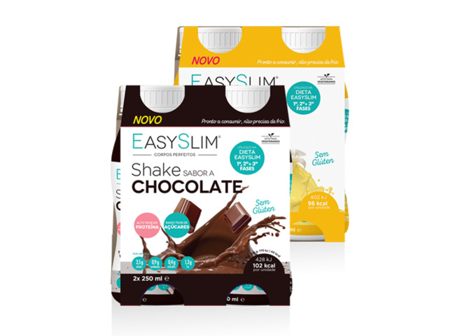 EASYSLIM SHAKE CHOCOLATE SOLUÇÃO OR 250ML X2