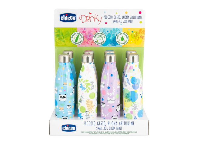 GARRAFA CHICCO DRINKY 500ML (8 UN) - NOVO