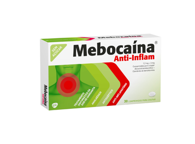 MEBOCAINA ANTI-INFLAM 1,2/3 MG 20 COMP CHUPAR