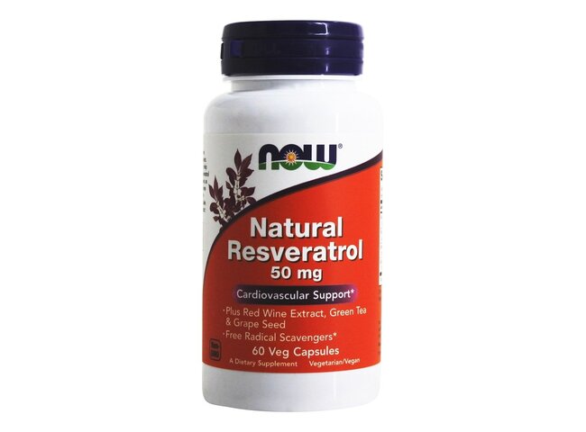 NATURAL RESVERATROL 50MG 60 CAPS  NOW