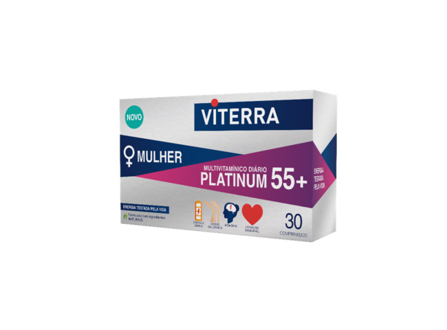 VITERRA MULHER PLATINUM 55+ 30 COMP