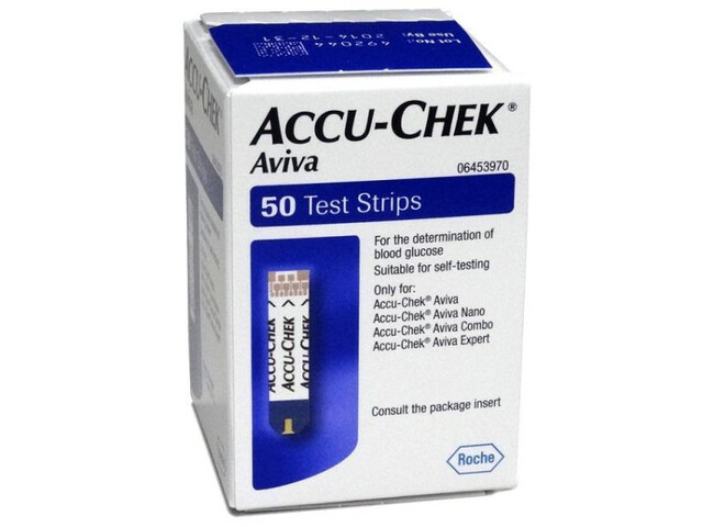 ACCU-CHEK AVIVA 50 TIRAS SANGUE GLICEMIA