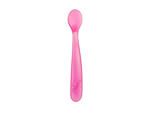 COLHER DE SILICONE CHICCO 6M+ ROSA 2 PÇS