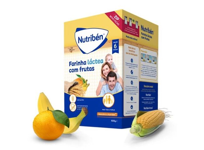 NUTRIBEN FARINHA LACTEA C/ FRUTAS 2 X 300G