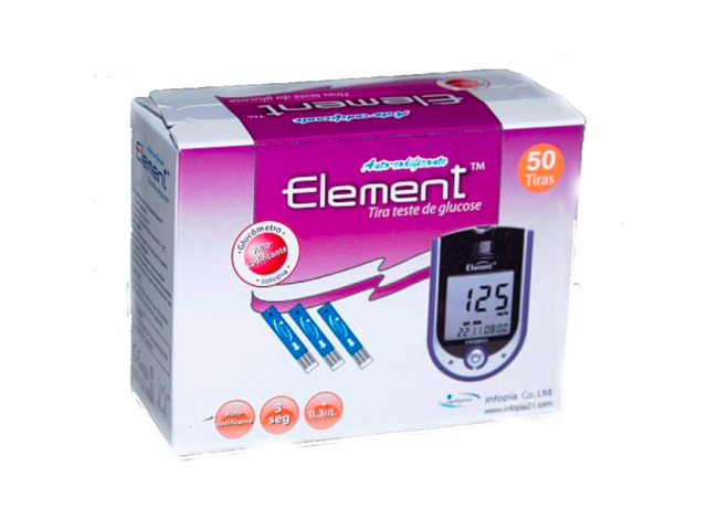 ELEMENT TIRA GLICEMIA 50 PL