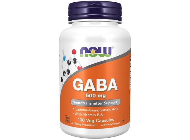 GABA C/B6 500MG 100 CAPS   NOW