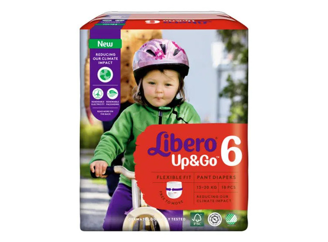 LIBERO UP&GO 13/20KG FRALDA X 20 N6