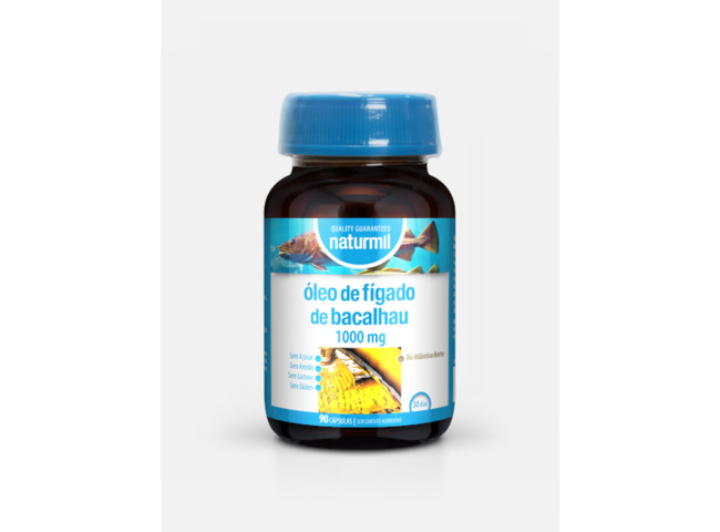 OLEO FIGADO BACALHAU 1000MG 90CAPS NATURMIL-DIETMED