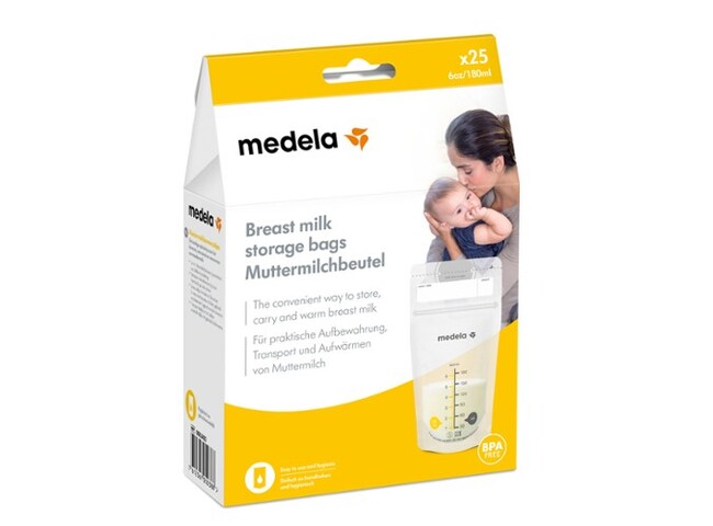 MEDELA SACO CONSERVACAO LEITE 180ML X 25