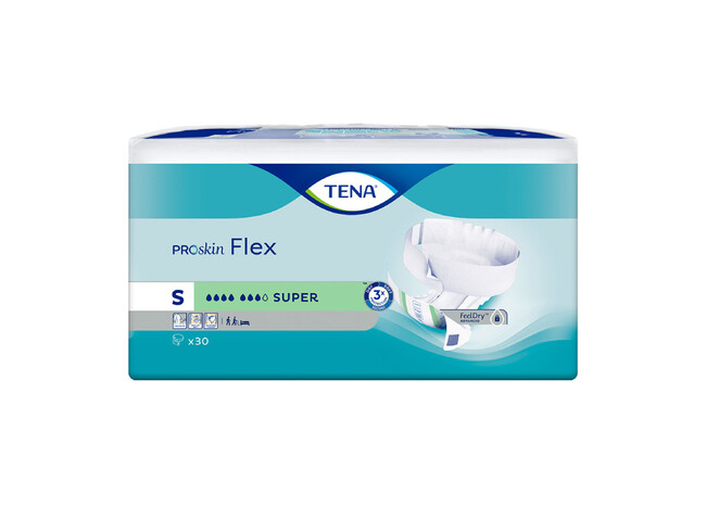 TENA FLEX SUPER FRALDA TAM.S X 30