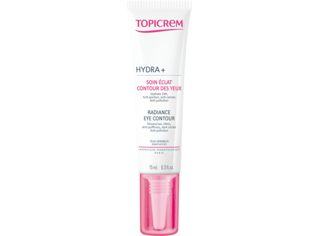 TOPICREM HYDRA+ RADIANCE CONTORNO DE OLHOS HIDRATANTE ILUMINADOR 15 ML